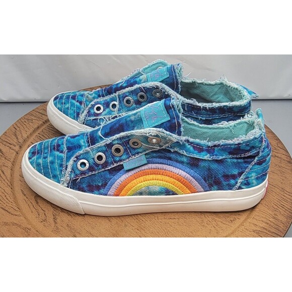 Blowfish Malibu Playwire-F-T Sneakers Blue Tie Dye Size 7 Slip-On - Picture 7 of 13